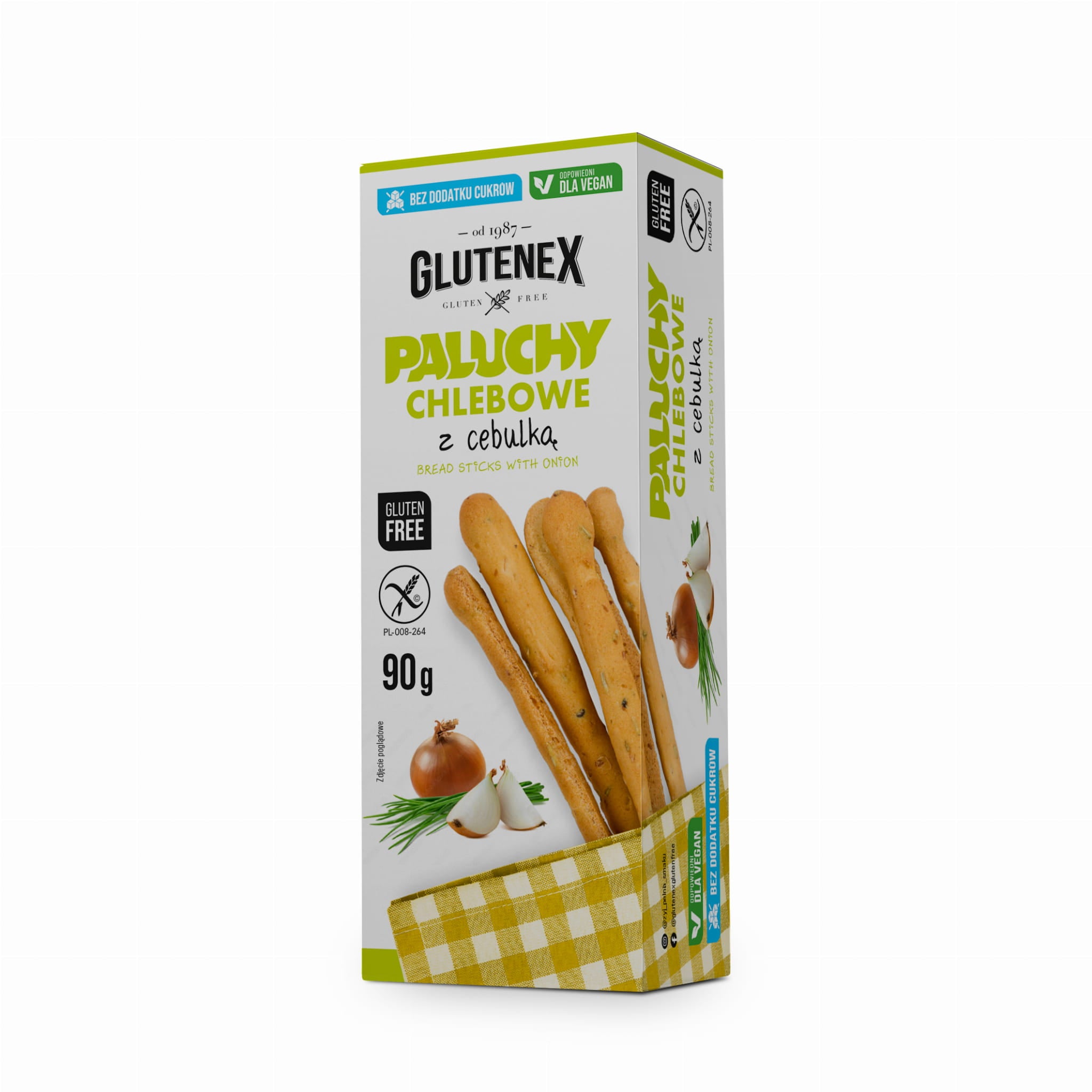 Paluchy chlebowe z Cebulą bez cukrów wegańskie 90 g